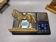 KOŃ, FIGURA Z BRĄZU. ANTYK Z ANGLII #967