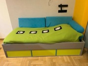 łóżko meblik LOL 90x 204 cm. Jak NOWE. 340 zł