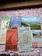 Mapa topograficzna Polski plan miasta Warszawa