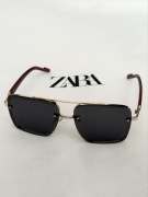Okulary przeciwsłoneczne męskie z metalową ramką Modern Style ~ Zara