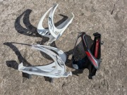 Koszyk bidonu Raceone x3 biały czarny 3 sztuki 