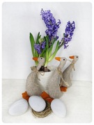 Gąska gęś wielkanocna wiosenna dekoracje wnętrz 