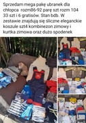 Kombinezon i nie tylko.Mega paka ubranek stan bdb.