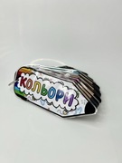 Edukacyjna książeczka na rzepy – Kolory | Mini album w kształcie kredek