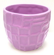Doniczka osłonka ceramiczna fioletowa 9x10 cm 