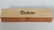 Niemieckie domino w drewnianym pudełku, 55 szt.