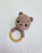 Grzechotka miś. Ręcznie robiona grzechotka