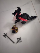Lego castle lata 90 smok figurka i inne czarny smok