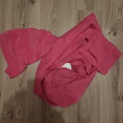 Chusta / szalik różowy plisowany