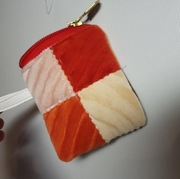 kolorowe etui na słuchawki douszne 2warstwy gąbka zamek mikrofibra welur