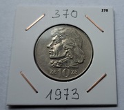 10 zł Tadeusz Kościuszko z 1973 r. ciekawa moneta, rzadka nr. 370