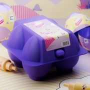 Fluff egg x 4 box nowe mleczko do twarzy