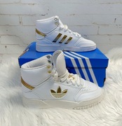 Buty Adidas Originals EQT Drop Step XL Damskie Białe ze Złotymi Akcent