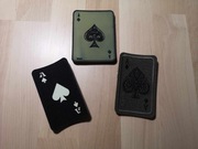 NASZYWKA RZEP ACE OF SPADES / AS PIK / AS WINO - 3 SZTUKI