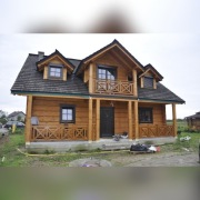 balustrada balkonowa krzyżowa, taras, zadaszenie, 