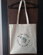 Eko torba ręcznie malowana torba materiałowa na zakupy shopper bag energy