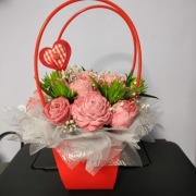 Flower box z wosku sojowego, pachnący 