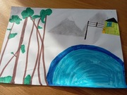 Obraz namalowany przez dziecko 