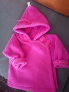 Ciepły polar polarek wiosna fuksja kaptur 80-86