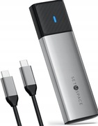 Obudowa SSD SETMSPACE M.2 NVME SSD USB C 10 Gb/s, NVME PCIe M-Key do USB C