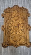 Drewniana rzeźbiona ręcznie "aplikacja- front do zegara