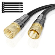 Mygatti 70m kabel antenowy HD coaxial z wtykami F pozłacanymi