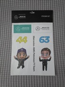 naklejki Mercedes AMG Petronas Formula One Team, F1, Hamilton, Russell