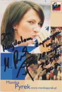 Autograf z dedykacją Monika Pyrek