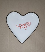 Tależ deserowy taca patera w kształcie serca 