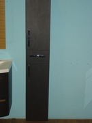 Meble łazienkowe firmy Devo. Kolor wenge.