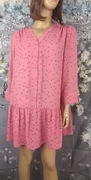 Sukienka/tunika damska różowa w kropki, Papaya Women 46