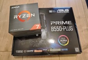 Procesor AMD Ryzen 5700X + Asus Prime B550-Plus