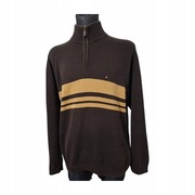 *MĘSKI SWETER TOMMY HILFIGER GRUBY ROZCIĄGLIWY ROZMIAR L 100% BAWEŁNA