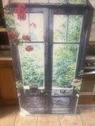 Obraz wiosenny z pelargonia