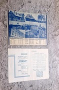 Stare dokumenty cennik i folder fabryki Eternit 1937