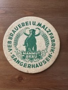 Mammut brauerei Sangerhausen  podkładka pod butelkę