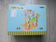 Drewniany tor wyścigowy Rennbahn nowy z autkami