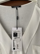 Elegancka biała bluzka z długim rękawem - Olsen , rozmiar 44/46