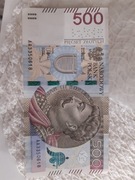 Banknot 500 z ł AA