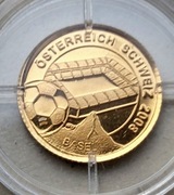 Liberia 10 Dolarów 2007 r Stadion Wiedeń złoto 