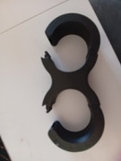 Czarne Kajdanki BDSM zatrzaski 