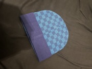 Czapka LV Louis Vuitton niebieska,blue LV beanie