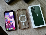 Telefon iPhone 13 128GB - Zielony - 92% Baterii ! Etui, Pudełko