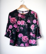 Bluzka damska Mohito XS 32 kwiaty floral asymetryczna elegancka