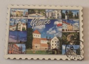 Magnes na lodówkę drewniany GLIWICE Śląsk Tychy Katowice Sosnowiec (1K)