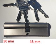 Wkładka zamka POLSKA PANTOR 50/45mm + 4 klucze