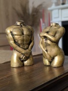 Figurki dekoracyjne popiersie męskie żeńskie tors vintage 