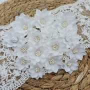 Kwiaty z tkaniny ręcznie robione CP11/01