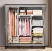 Szafa, garderoba, organizer, półka na buty szara loft / industrial / boho