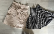 Zestaw spódniczek rozmiar S/M:Sheila +inna taliowane róż pepitka spódniczki